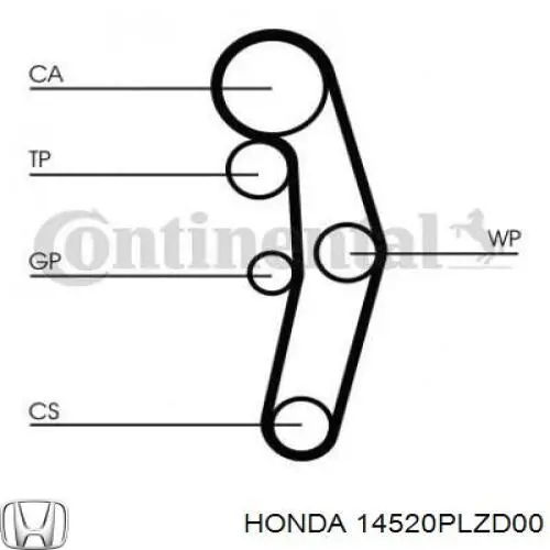 Ролик паразитний ГРМ 14520PLZD00 Honda