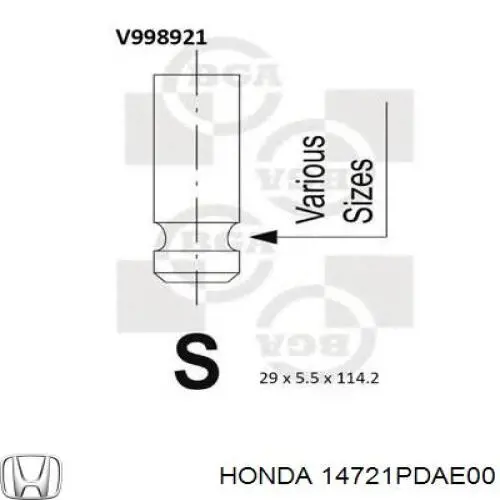 Вихлопний клапан Honda 14721PDAE00 ціна, від 8.07 USD