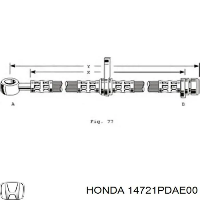 14721PDAE00 Honda Випускний клапан двигуна