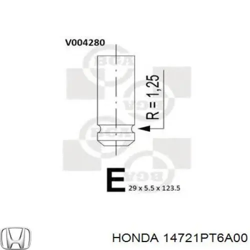 Купити 14721PT6A00 Honda Клапан випускний
