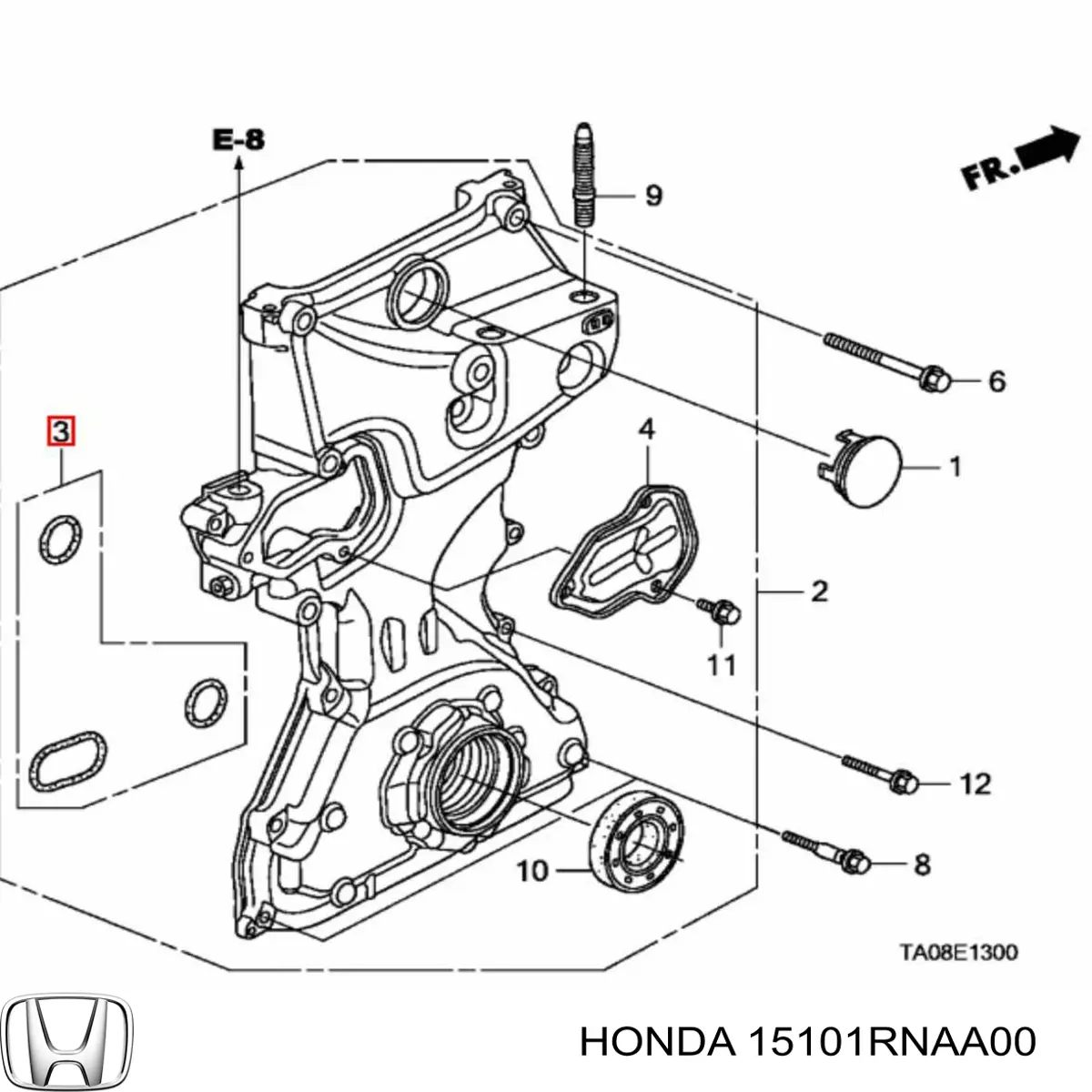 Купити 15101RNAA00 Honda Прокладка масляного насосу