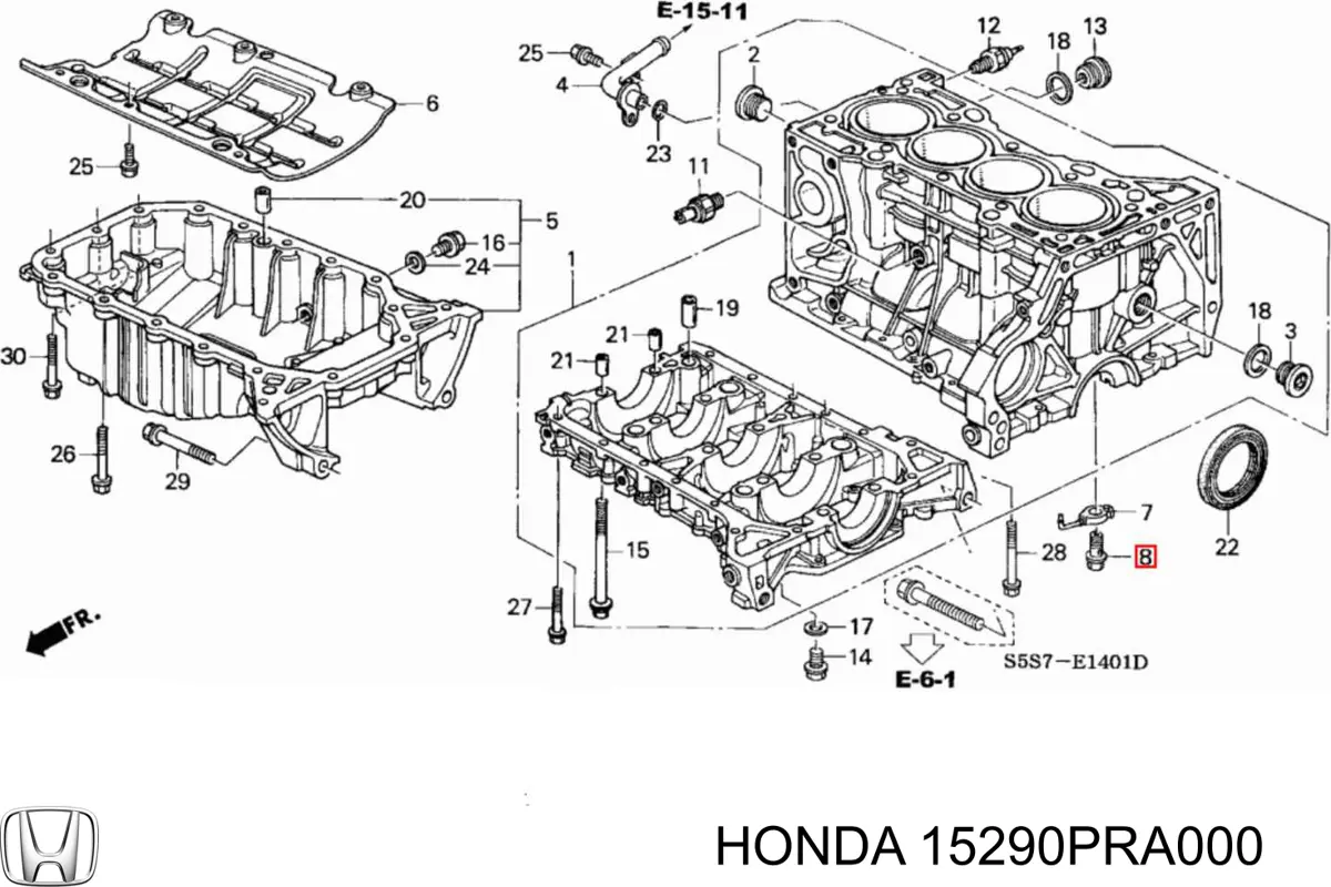 Купити 15290PRA000 Honda 