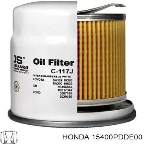 Купити 15400PDDE00 Honda Фільтр очищення масла відцентровий