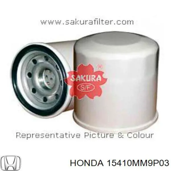 15410MM9P03 Honda Фільтр масла