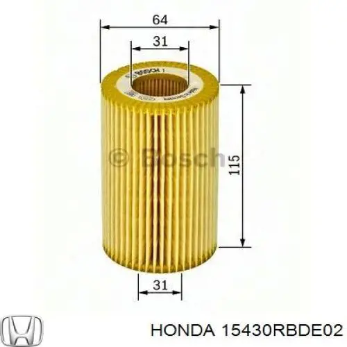 Масляний фільтр двигуна Honda 15430RBDE02 ціна, від 6.92 USD