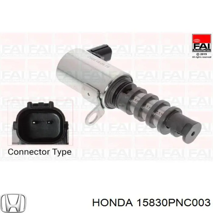 Клапан електромагнітний положення (фаз) розподільного валу Honda Civic 7 (EU, EP) (Хонда Цивік)