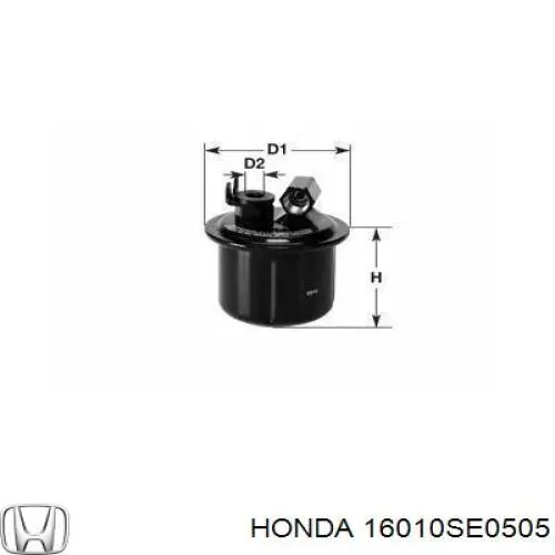 Купити 16010SE0505 Honda Фільтр-відстійник палива грубої очистки