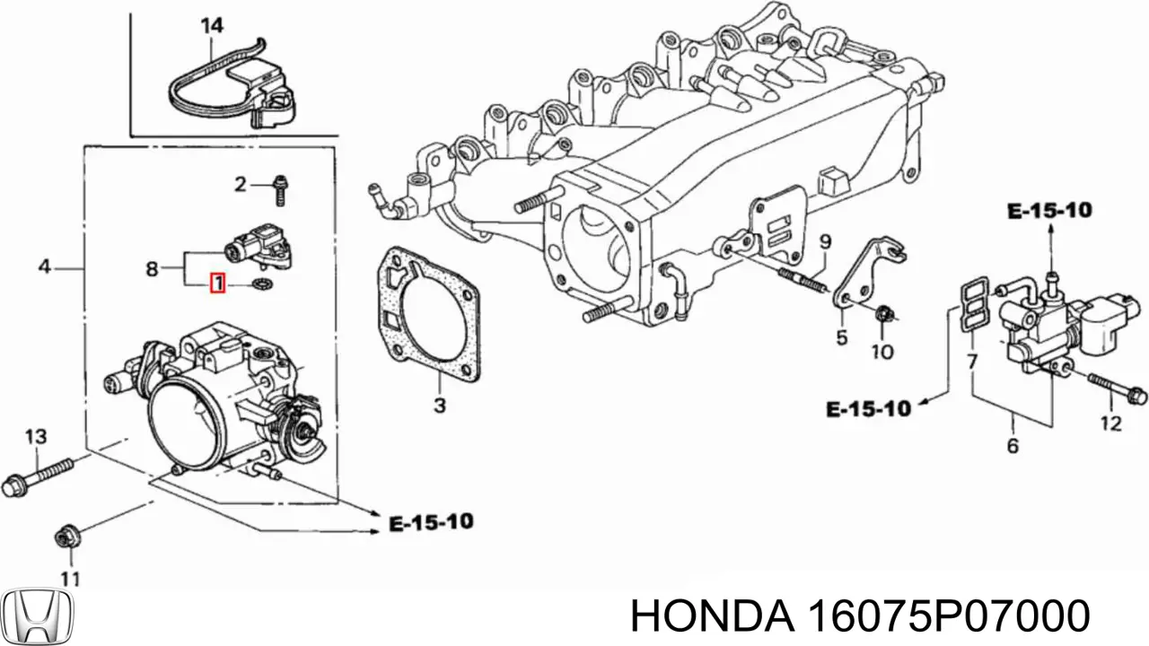  16075P07000 Honda