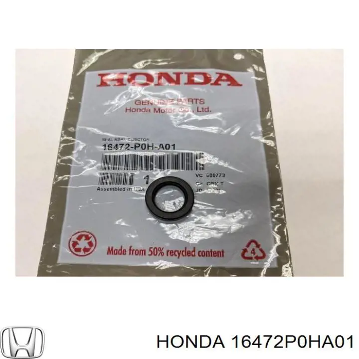 Ущільнююче кільце форсунок інжектора Honda 16472P0HA01 ціна, від 3.49 USD