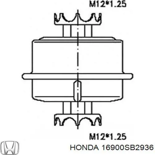 16900SB2936 Honda Фільтр палива