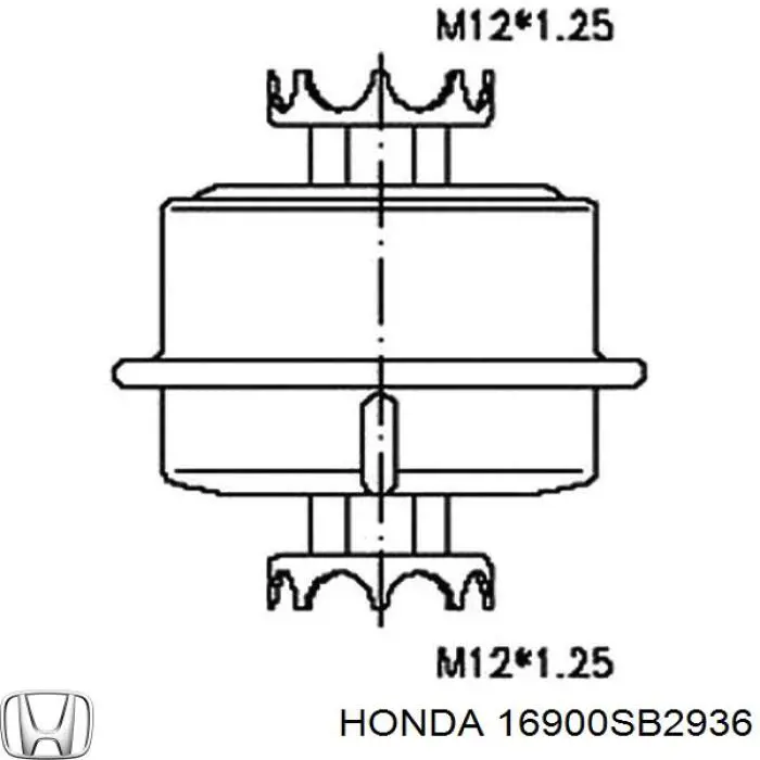 Фільтр паливний 16900SB2936 Honda