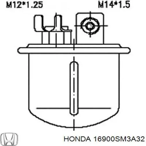 Фільтр тонкого очищення палива Honda 16900SM3A32 ціна, від 7.05 USD