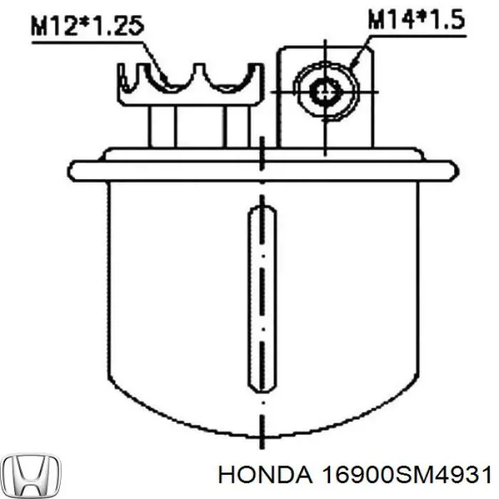 Фільтр тонкого очищення палива Honda 16900SM4931 ціна, від 6.62 USD
