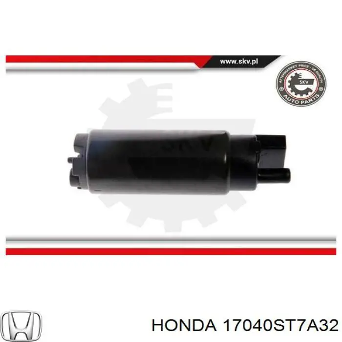 Паливний насос електричний, занурювальний Honda 17040ST7A32 ціна, від 30.93 USD