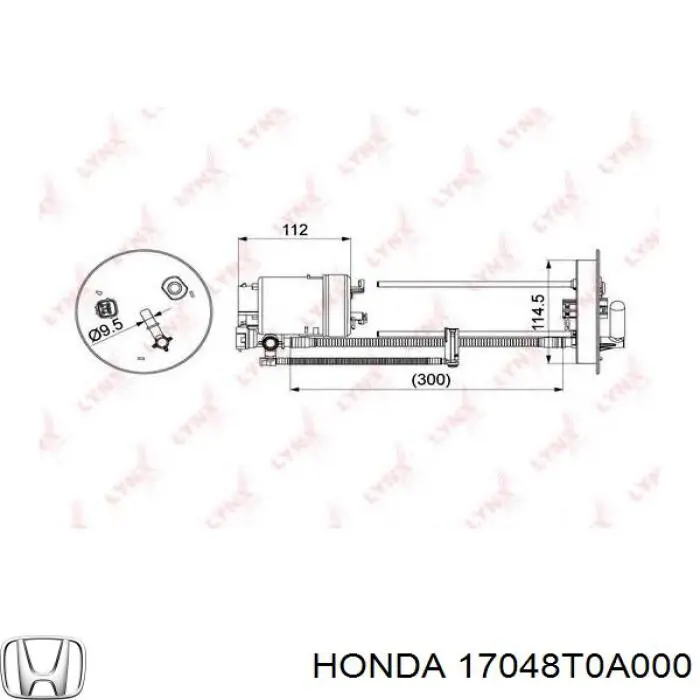 Купити 17048T0A000 Honda Насос занурювальний в баці