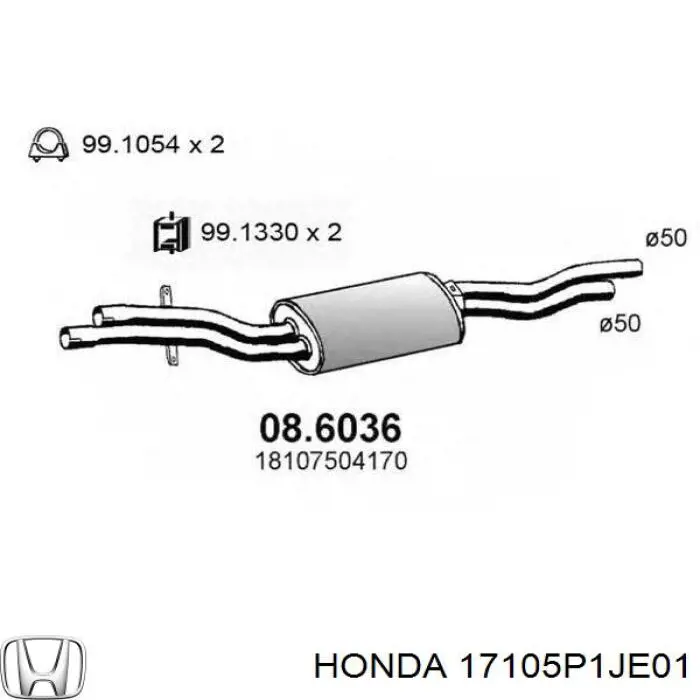 Прокладка впускного колектора, ліва Honda Civic 6 (MB) (Хонда Цивік)