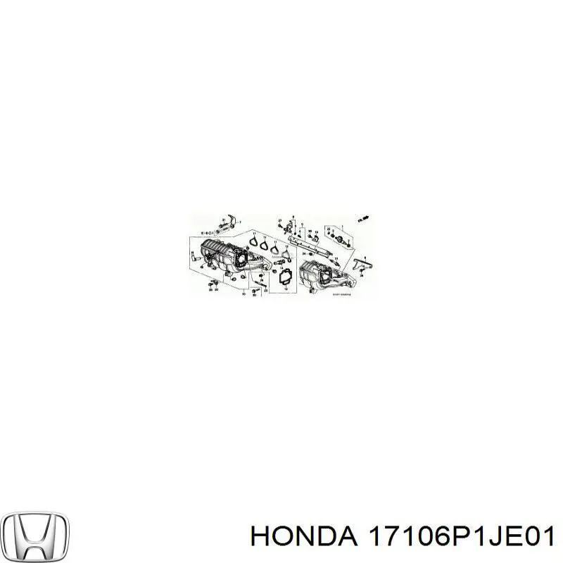 Прокладка впускного колектора, права Honda 17106P1JE01 ціна, від 6.07 USD