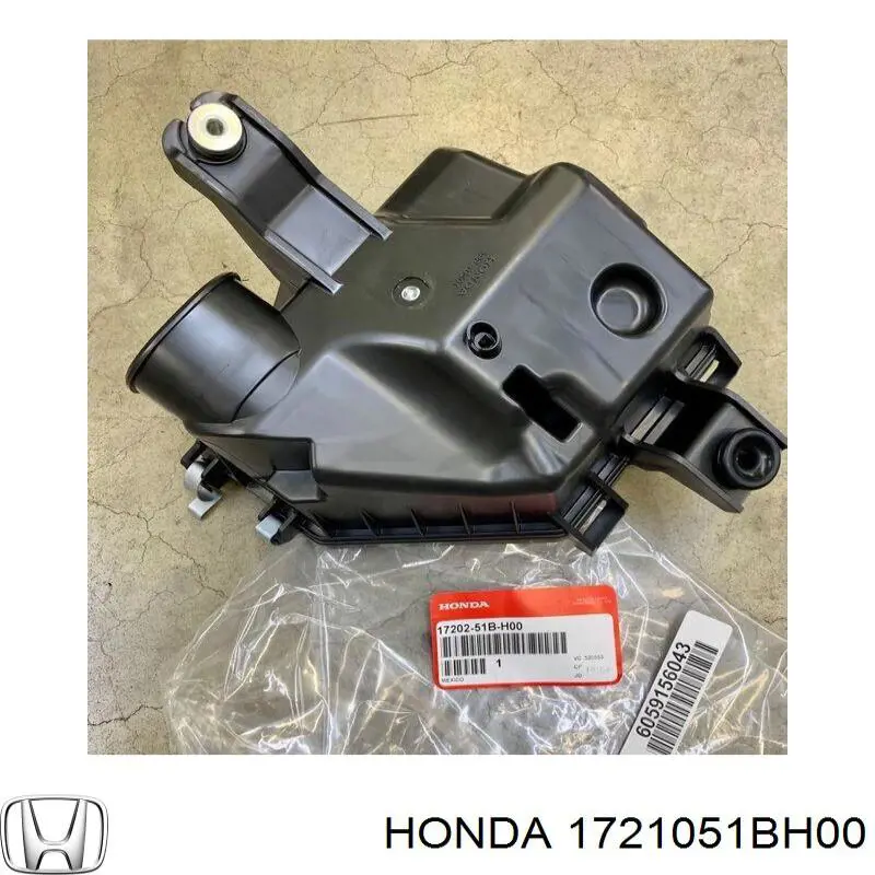 1721051BH00 Honda Корпус повітряного фільтра, верхня частина