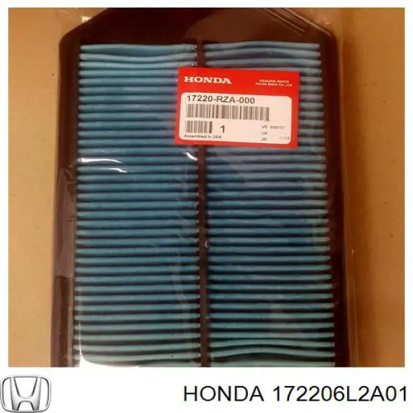 Фільтр повітряний 172206L2A01 Honda