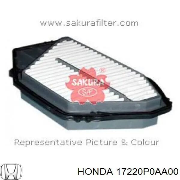 Купити 17220P0AA00 Honda Автомобільний фільтр повітря