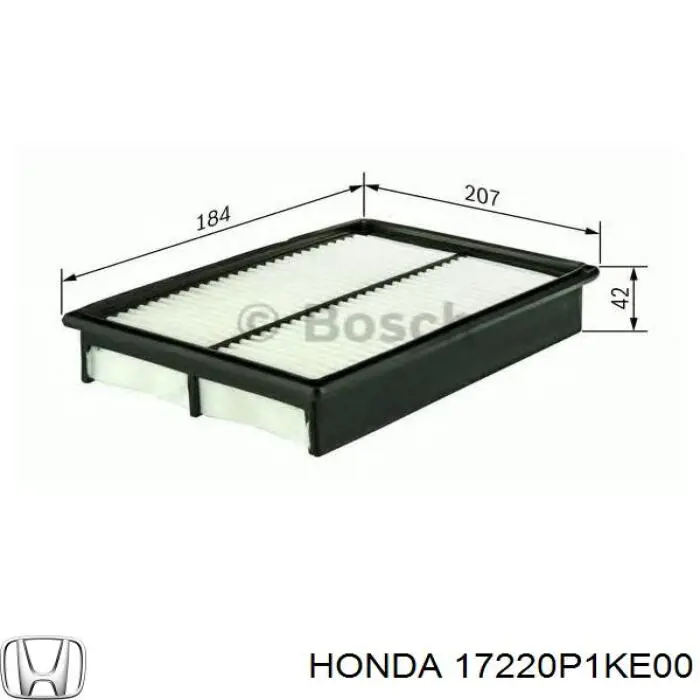 17220P1KE00 Honda фільтр повітряний