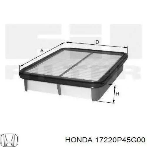 Купити 17220P45G00 Honda Автомобільний фільтр повітря