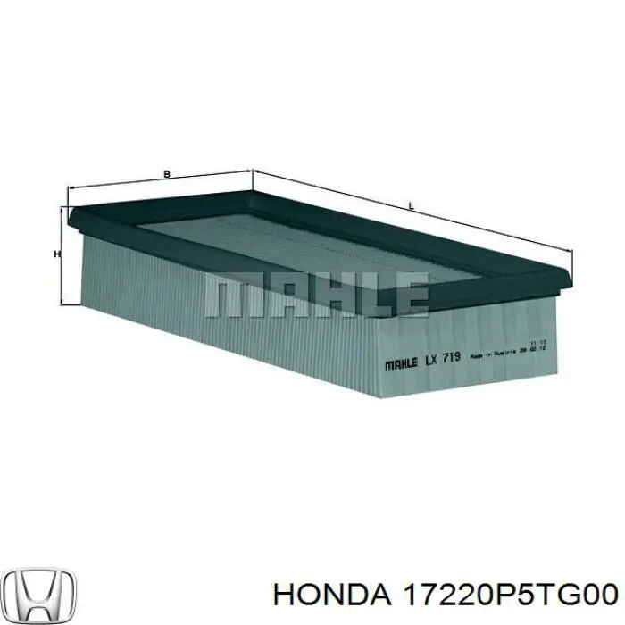 Елемент повітряного фільтра Honda 17220P5TG00 ціна, від 5.12 USD