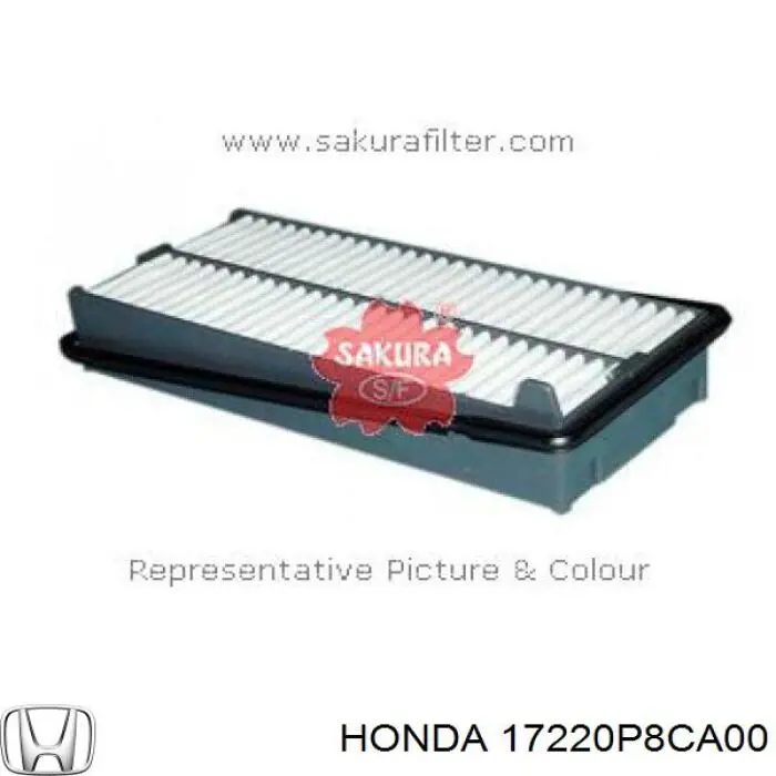 Повітряний фільтр 17220P8CA00 Honda