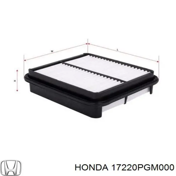 Елемент повітряного фільтра Honda 17220PGM000 ціна, від 4.56 USD