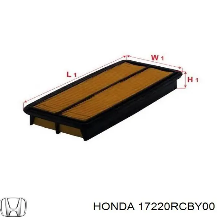 17220RCBY00 Honda Повітряний фільтр двигуна