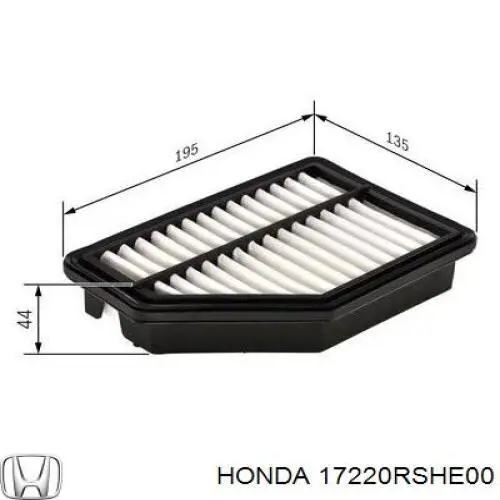 Фільтр повітряний Honda 17220RSHE00