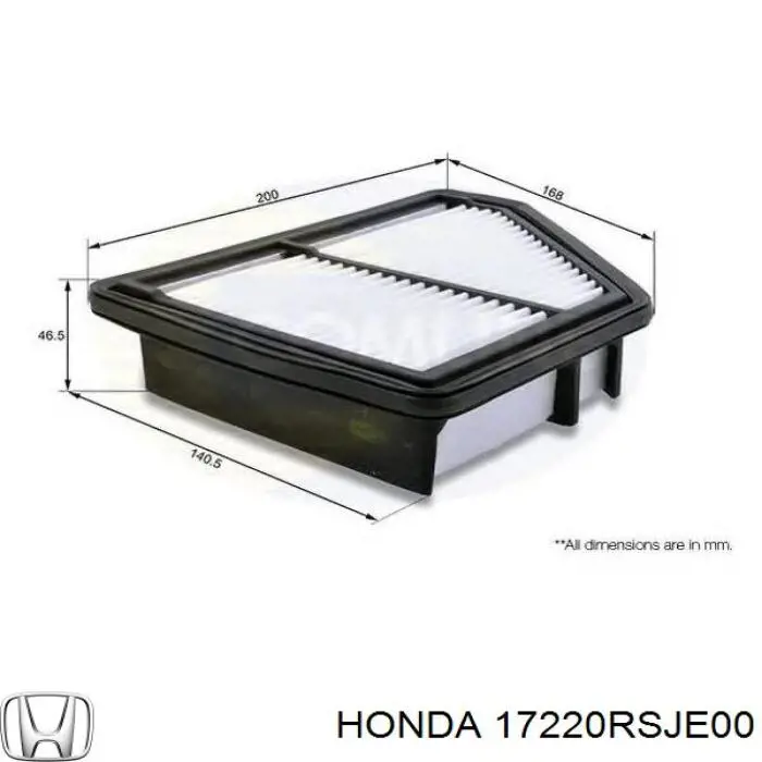 17220RSJE00 Honda фільтр повітряний