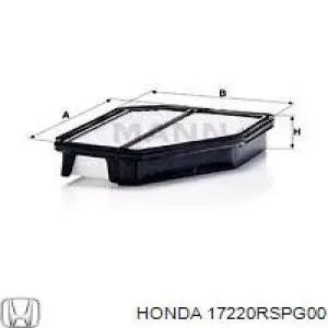 Елемент повітряного фільтра Honda 17220RSPG00 ціна, від 13.03 USD