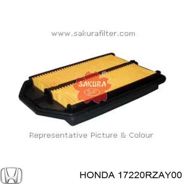 17220RZAY00 Honda Повітряний фільтр двигуна