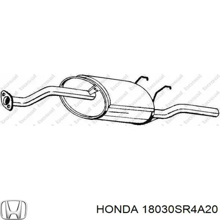 Глушник, задня частина 18030SR4A20 Honda