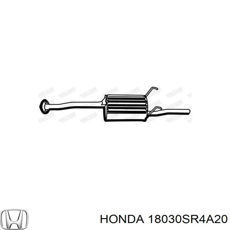 18030SR4A20 Honda Глушилка задня