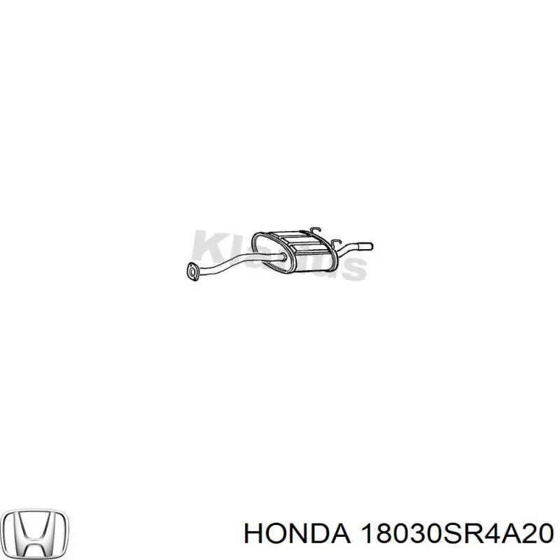 Купити 18030SR4A20 Honda Глушник вихлопних газів кінцевий