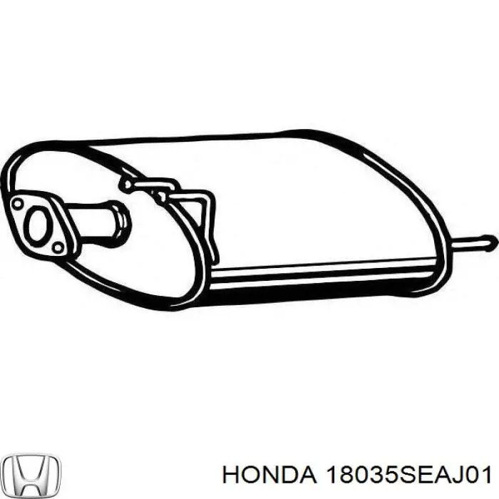Купити 18035SEAJ01 Honda Вихлоп