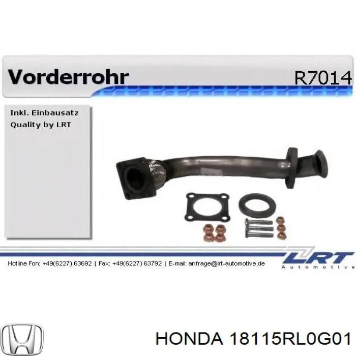 Купити 18115RL0G01 Honda Прокладка колектора