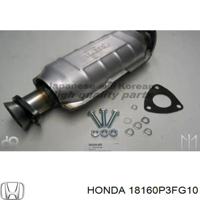 Фільтр системи відпрацьованих газів Honda 18160P3FG10 ціна, від 530.47 USD