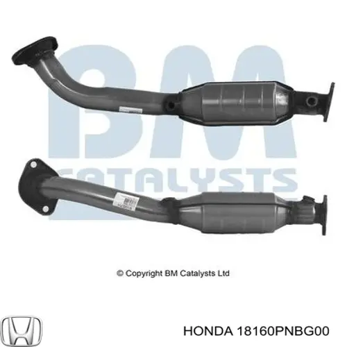 Конвертор-каталізатор (каталітичний нейтралізатор) Honda 18160PNBG00 ціна, від 191.32 USD