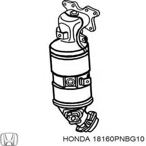 18160PNBG10 Honda Каталітичний нейтралізатор відпрацьованих газів