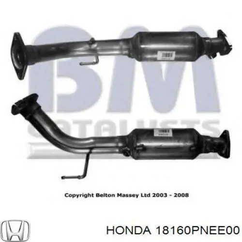 Конвертор-каталізатор (каталітичний нейтралізатор) Honda 18160PNEE00 ціна, від  USD