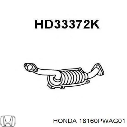 Каталізатор 18160PWAG01 Honda