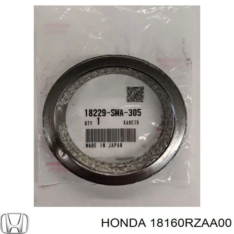 Конвертор-каталізатор (каталітичний нейтралізатор) Honda 18160RZAA00 ціна, від  USD