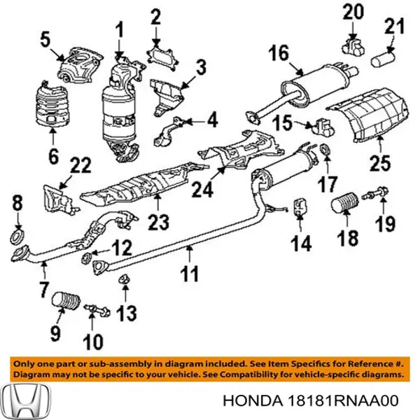 18181RNAA00 Honda 