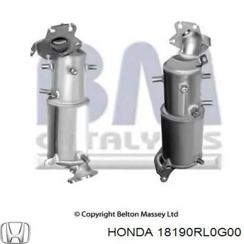 Фільтр системи відпрацьованих газів Honda 18190RL0G00 ціна, від 764.61 USD
