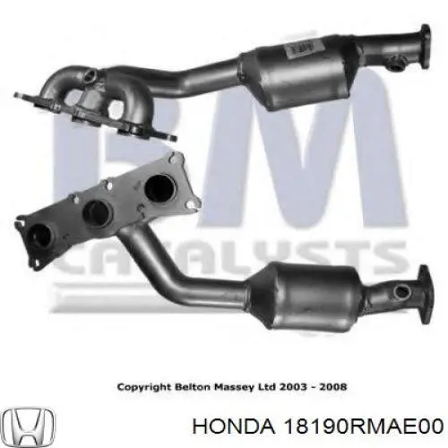 Каталізатор 18190RMAE00 Honda