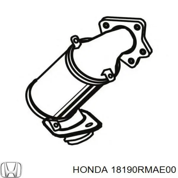 18190RMAE00 Honda Каталітичний нейтралізатор відпрацьованих газів