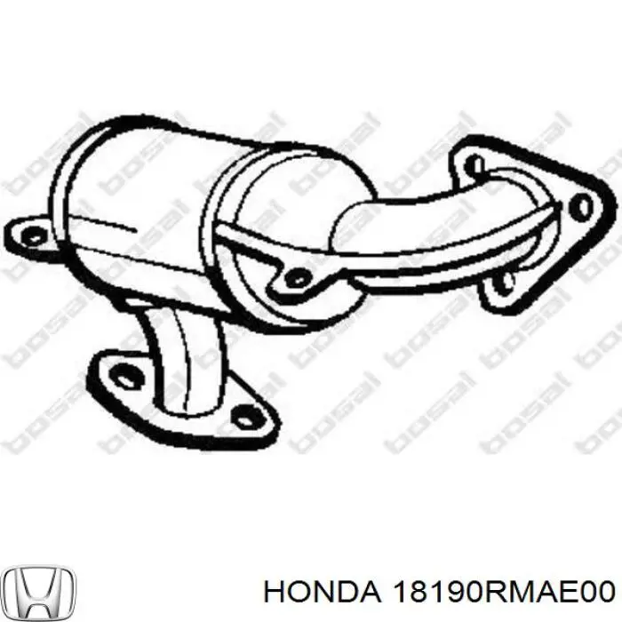 Конвертор-каталізатор (каталітичний нейтралізатор) Honda 18190RMAE00 ціна, від 240.65 USD